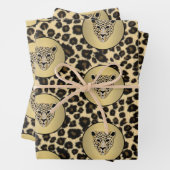 ダイヤモンドが散りばめられたジャガー ラッピングペーパーシート (インサイチュ)