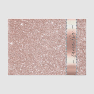 ダイヤモンドきらきら光るグリッター書名バラ金ゴールド 薄葉紙