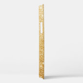 ダイヤモンドきらきら光るグリッター書名バラ金ゴールド Case-Mate iPhoneケース (裏面 / 右)