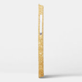 ダイヤモンドきらきら光るグリッター書名バラ金ゴールド Case-Mate iPhoneケース (裏面 / 左)