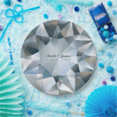 ダイヤモンドきらきら光るジュエリーエレガントジュエルパーティー ペーパープレート (パーティー)