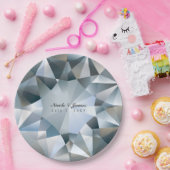 ダイヤモンドきらきら光るジュエリーエレガントジュエルパーティー ペーパープレート (パーティー)