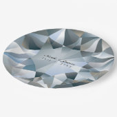 ダイヤモンドきらきら光るジュエリーエレガントジュエルパーティー ペーパープレート (アングル)