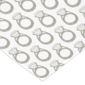 ダイヤモンドきらきら光るリングや輪結婚婚約ファッショニスタ ショートテーブルランナー (コーナー)