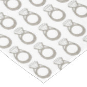 ダイヤモンドきらきら光るリングや輪結婚婚約ファッショニスタ テーブルクロス (アングル)