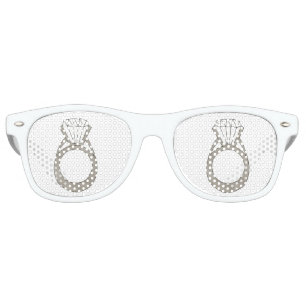 ダイヤモンドきらきら光るリングや輪結婚婚約ファッショニスタ レトロサングラス