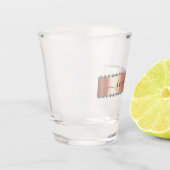 ダイヤモンドきらきら光る書名バラ金ゴールド ショットグラス (左)