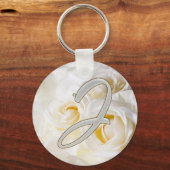 ダイヤモンドきらきら光るJ キーホルダー (正面)