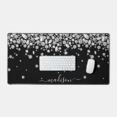 ダイヤモンドきらめくの宝石をパーソナライズ デスクマット (キーボード&マウス)