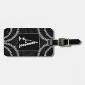 ダイヤモンドでおおわれていて- Aに署名して下さい ラゲッジタグ (正面横)