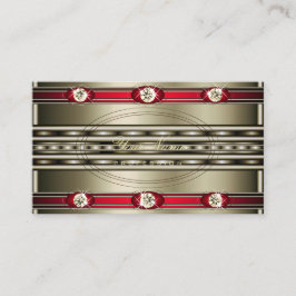 ダイヤモンドで赤い銀色を目で引フェイクく 名刺