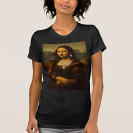 ダイヤモンドで飾られたモナ・リザ Tシャツ