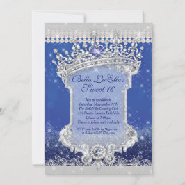 ダイヤモンドときらきら光るスウィート16カリン招待状 招待状