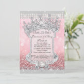 ダイヤモンドときらきら光るスウィート16カリン招待状 招待状 (スタンド正面)