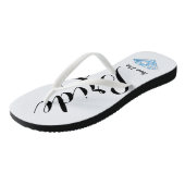 ダイヤモンドとのパーソナライズな花嫁のビーチサンダル ビーチサンダル (アングル)