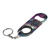 ダイヤモンドとの嵐の多彩な水彩画の抽象芸術 キーホルダー栓抜き (正面アングル)