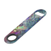 ダイヤモンドとの嵐の多彩な水彩画の抽象芸術 スピード栓抜き (裏面アングル)