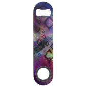 ダイヤモンドとの嵐の多彩な水彩画の抽象芸術 スピード栓抜き (正面)