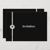 ダイヤモンドとエメラルド 招待状 (正面/裏面)