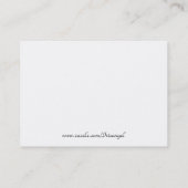 ダイヤモンドとサテンの名刺 名刺 (裏面)