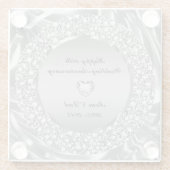 ダイヤモンドとシルバー10周年記念 ガラスコースター (裏面)