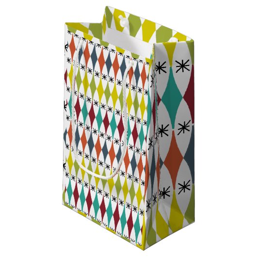 ダイヤモンドとスターバスト スモールペーパーバッグ (正面アングル)