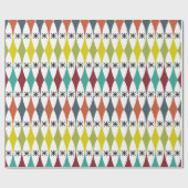 ダイヤモンドとスターバスト ラッピングペーパー (フラット)