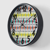 ダイヤモンドとスターバスト 壁時計 (傾斜)