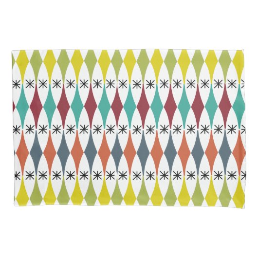 ダイヤモンドとスターバスト 枕カバー (正面)