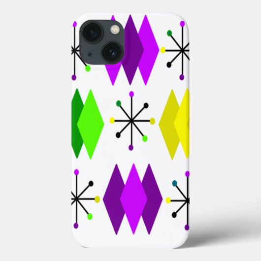 ダイヤモンドとスターバスト Case-Mate iPhoneケース (裏面)