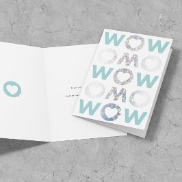 ダイヤモンドとターコイズWOW MOM Mother's Day Card カード