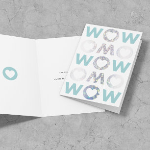 ダイヤモンドとターコイズWOW MOM Mother's Day Card カード