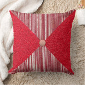 ダイヤモンドとチェックインレッド装飾用クッション クッション (ブランケット)