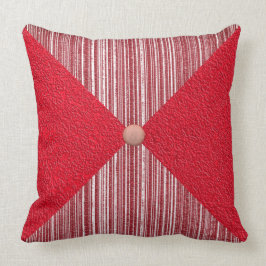 ダイヤモンドとチェックインレッド装飾用クッション クッション