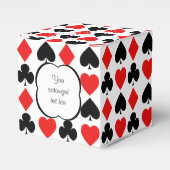 ダイヤモンドとハート赤と黒 フェイバーボックス (正面サイド)