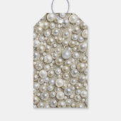 ダイヤモンドとパールエレガントブライダルシャワー ギフトタグ (裏面)
