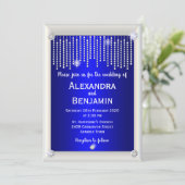 ダイヤモンドとパールブルー結婚ズ 招待状 (スタンド正面)