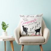 ダイヤモンドとヤギ クッション (椅子)