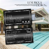 ダイヤモンドとロゴを使用した高貴な白黒スタイリッシュ 名刺