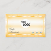 ダイヤモンドとロゴグラマラスのピーチオレンジ 名刺 (正面)