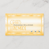 ダイヤモンドとロゴルクセングラムを使用したシマーリーオレンジ 名刺 (正面)