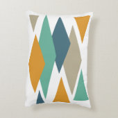 ダイヤモンドと三角形ミッドセンチュリーピロー アクセントクッション (裏面(縦))