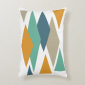 ダイヤモンドと三角形ミッドセンチュリーピロー アクセントクッション (正面(垂直))
