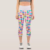 ダイヤモンドと円 カプリレギンス (正面)