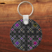 ダイヤモンドと十字キーリング キーホルダー (正面)