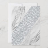 ダイヤモンドと大理石ベビーシャワー招待状 招待状 (裏面)