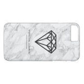 ダイヤモンドと大理石 Case-Mate iPhoneケース (裏面(横))
