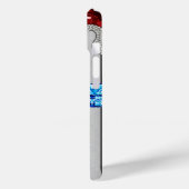 ダイヤモンドと宝石の飾り付け花モノグラムの- Case-Mate iPhoneケース (裏面 / 左)