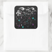 ダイヤモンドと星 スクエアシール (バッグ)