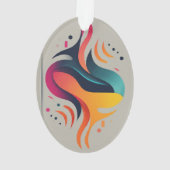 ダイヤモンドと波 オーナメント (裏面)